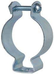 Cooper B-Line - Steel Rigid/EMT Conduit Hanger with Bolt - 4" EMT, 4" Rigid, 5/16" Rod, Zinc Plated Finish - Exact Industrial Supply