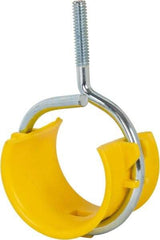 Cooper B-Line - 2" Pipe, Steel Bridle Ring with Saddle - Silver, Zinc Plated, 50 Lb Capacity - Exact Industrial Supply