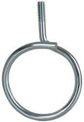 Cooper B-Line - 2" Pipe, Steel Threaded Bridle Rings - Silver, Zinc Plated, 50 Lb Capacity - Exact Industrial Supply