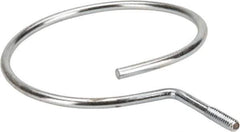 Cooper B-Line - 4" Pipe, 1/4-20" Rod, Steel Threaded Bridle Rings - Silver, Zinc Plated, 50 Lb Capacity - Exact Industrial Supply