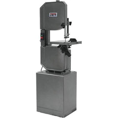 Jet - 13-1/2 Inch Throat Capacity, Step Pulley Vertical Bandsaw - 3300 (Wood), 39, 57, 78, 107, 142, 196, 278 (Metal) SFPM, 1 HP, Single Phase - Exact Industrial Supply