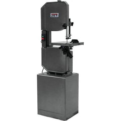 Jet - 13-1/2 Inch Throat Capacity, Step Pulley Vertical Bandsaw - 3300 (Wood), 39, 57, 78, 107, 142, 196, 278 (Metal) SFPM, 1 HP, Three Phase - Exact Industrial Supply