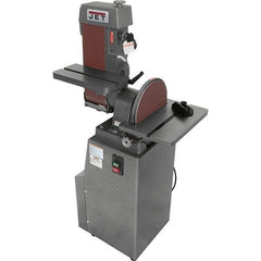 Jet - 48 Inch Long x 6 Inch Wide Belt, 12 Inch Diameter, Horizontal and Vertical Combination Sanding Machine - 2,850 Ft./min Belt Speed, 1-1/2 HP, Single Phase - Exact Industrial Supply