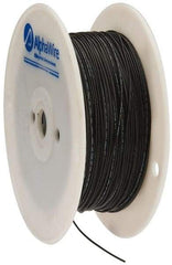 Alpha Wire - 24 AWG, 1 Strand, 305 m OAL, Tinned Copper Hook Up Wire - Black PVC Jacket, 0.052" Diam - Exact Industrial Supply