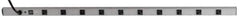 Wiremold - 10 Outlets, 120 Volts, 20 Amps, 6' Cord, Power Outlet Strip - Rack Mount, L5-20P NEMA Configuration, cULus, UL Listed File 1449 - Exact Industrial Supply
