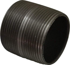 B&K Mueller - Schedule 40, 2-1/2" Diam x 2-1/2" Long Steel Black Pipe Nipple - Threaded - Exact Industrial Supply