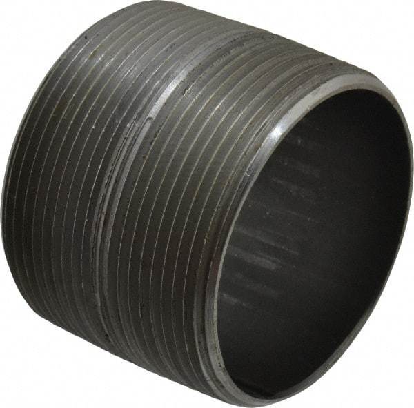 B&K Mueller - Schedule 40, 3" Diam x 2-5/8" Long Steel Black Pipe Nipple - Threaded - Exact Industrial Supply