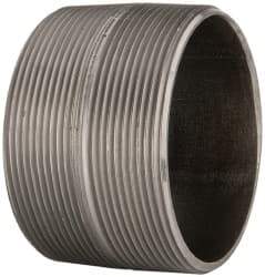 B&K Mueller - Schedule 40, 4" Diam x 2-7/8" Long Steel Black Pipe Nipple - Threaded - Exact Industrial Supply