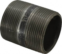 B&K Mueller - Schedule 40, 2-1/2" Diam x 3" Long Steel Black Pipe Nipple - Threaded - Exact Industrial Supply