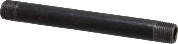 B&K Mueller - Schedule 40, 1/8" Diam x 3-1/2" Long Steel Black Pipe Nipple - Threaded - Exact Industrial Supply
