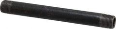 B&K Mueller - Schedule 40, 1/8" Diam x 3-1/2" Long Steel Black Pipe Nipple - Threaded - Exact Industrial Supply