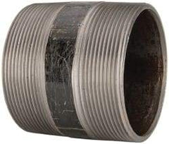 B&K Mueller - Schedule 40, 4" Diam x 4" Long Steel Black Pipe Nipple - Threaded - Exact Industrial Supply