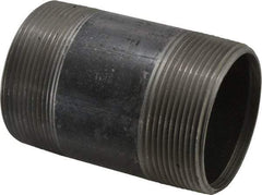 B&K Mueller - Schedule 40, 3" Diam x 5" Long Steel Black Pipe Nipple - Threaded - Exact Industrial Supply