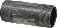 B&K Mueller - Schedule 40, 2" Diam x 5-1/2" Long Steel Black Pipe Nipple - Threaded - Exact Industrial Supply
