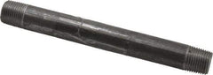 B&K Mueller - Schedule 40, 1/2" Diam x 7" Long Steel Black Pipe Nipple - Threaded - Exact Industrial Supply