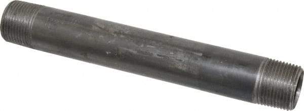 B&K Mueller - Schedule 40, 3/4" Diam x 7" Long Steel Black Pipe Nipple - Threaded - Exact Industrial Supply