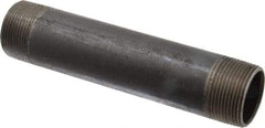 B&K Mueller - Schedule 40, 1-1/4" Diam x 7" Long Steel Black Pipe Nipple - Threaded - Exact Industrial Supply