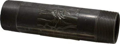 B&K Mueller - Schedule 40, 1-1/2" Diam x 7" Long Steel Black Pipe Nipple - Threaded - Exact Industrial Supply