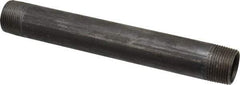 B&K Mueller - Schedule 40, 1" Diam x 9" Long Steel Black Pipe Nipple - Threaded - Exact Industrial Supply