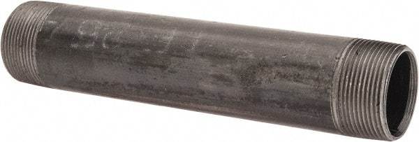 B&K Mueller - Schedule 40, 1-1/2" Diam x 9" Long Steel Black Pipe Nipple - Threaded - Exact Industrial Supply