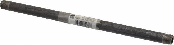 B&K Mueller - Schedule 40, 1/4" Diam x 10" Long Steel Black Pipe Nipple - Threaded - Exact Industrial Supply