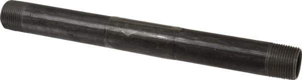 B&K Mueller - Schedule 40, 3/4" Diam x 10" Long Steel Black Pipe Nipple - Threaded - Exact Industrial Supply
