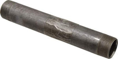 B&K Mueller - Schedule 40, 1-1/4" Diam x 10" Long Steel Black Pipe Nipple - Threaded - Exact Industrial Supply
