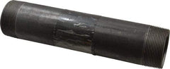 B&K Mueller - Schedule 40, 2" Diam x 10" Long Steel Black Pipe Nipple - Threaded - Exact Industrial Supply