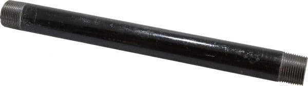 B&K Mueller - Schedule 40, 3/4" Diam x 11" Long Steel Black Pipe Nipple - Threaded - Exact Industrial Supply