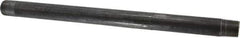 B&K Mueller - Schedule 40, 1/2" Diam x 12" Long Steel Black Pipe Nipple - Threaded - Exact Industrial Supply