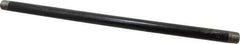 B&K Mueller - Schedule 40, 1/2" Diam x 18" Long Steel Black Pipe Nipple - Threaded - Exact Industrial Supply