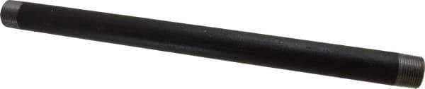 B&K Mueller - Schedule 40, 1" Diam x 18" Long Steel Black Pipe Nipple - Threaded - Exact Industrial Supply