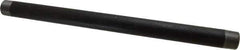 B&K Mueller - Schedule 40, 1" Diam x 18" Long Steel Black Pipe Nipple - Threaded - Exact Industrial Supply