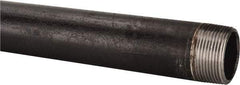 B&K Mueller - Schedule 40, 1-1/4" Diam x 18" Long Steel Black Pipe Nipple - Threaded - Exact Industrial Supply