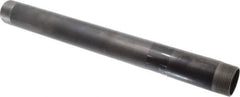 B&K Mueller - Schedule 40, 1-1/2" Diam x 18" Long Steel Black Pipe Nipple - Threaded - Exact Industrial Supply