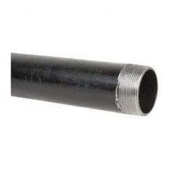 B&K Mueller - Schedule 40, 2" Diam x 18" Long Steel Black Pipe Nipple - Threaded - Exact Industrial Supply