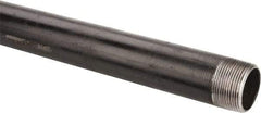 B&K Mueller - Schedule 40, 1-1/4" Diam x 24" Long Steel Black Pipe Nipple - Threaded - Exact Industrial Supply