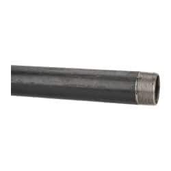 B&K Mueller - Schedule 40, 1-1/2" Diam x 24" Long Steel Black Pipe Nipple - Threaded - Exact Industrial Supply
