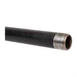B&K Mueller - Schedule 40, 1" Diam x 30" Long Steel Black Pipe Nipple - Threaded - Exact Industrial Supply