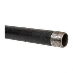 B&K Mueller - Schedule 40, 1" Diam x 30" Long Steel Black Pipe Nipple - Threaded - Exact Industrial Supply