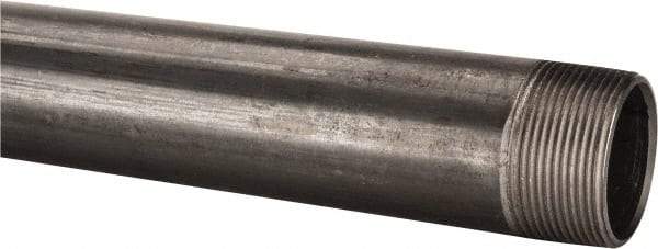 B&K Mueller - Schedule 40, 1-1/2" Diam x 30" Long Steel Black Pipe Nipple - Threaded - Exact Industrial Supply