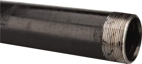 B&K Mueller - Schedule 40, 2" Diam x 30" Long Steel Black Pipe Nipple - Threaded - Exact Industrial Supply