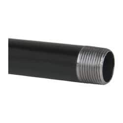 B&K Mueller - Schedule 40, 1" Diam x 36" Long Steel Black Pipe Nipple - Threaded - Exact Industrial Supply