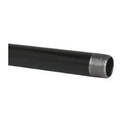 B&K Mueller - Schedule 40, 1" Diam x 60" Long Steel Black Pipe Nipple - Threaded - Exact Industrial Supply