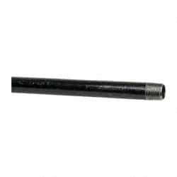B&K Mueller - Schedule 40, 1/2" Diam x 72" Long Steel Black Pipe Nipple - Threaded - Exact Industrial Supply