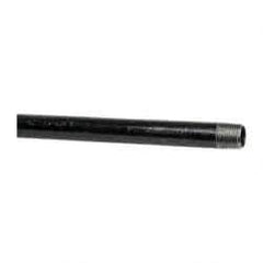B&K Mueller - Schedule 40, 1/2" Diam x 72" Long Steel Black Pipe Nipple - Threaded - Exact Industrial Supply