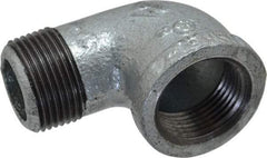 B&K Mueller - Class 150, 1" Galvanized Pipe 90° Street Elbow - Threaded, Malleable Iron - Exact Industrial Supply