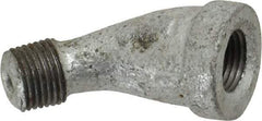 B&K Mueller - Class 150, 1/8" Galvanized Pipe 45° Street Elbow - Threaded, Malleable Iron - Exact Industrial Supply