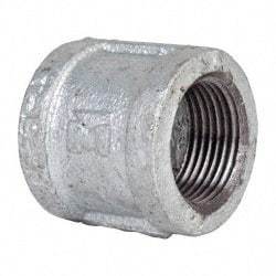 B&K Mueller - Class 150, 1" Galvanized Pipe Coupling (Right Hand) - Threaded, Malleable Iron - Exact Industrial Supply