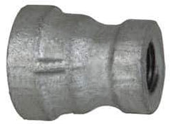 B&K Mueller - Class 150, 1/4 x 1/8" Galvanized Pipe Reducing Coupling - Threaded, Malleable Iron - Exact Industrial Supply